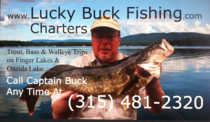 Oneida Lake walleye charters - Lucky Buck Fishing Charters