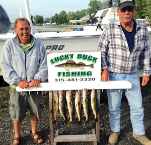 bruce and roy from ithaca afternoon walleye trip