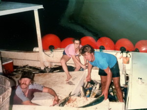capt buck and kim  younger days 11pm 1200lbs dolphin
