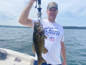 brad falter with a nice smallie 