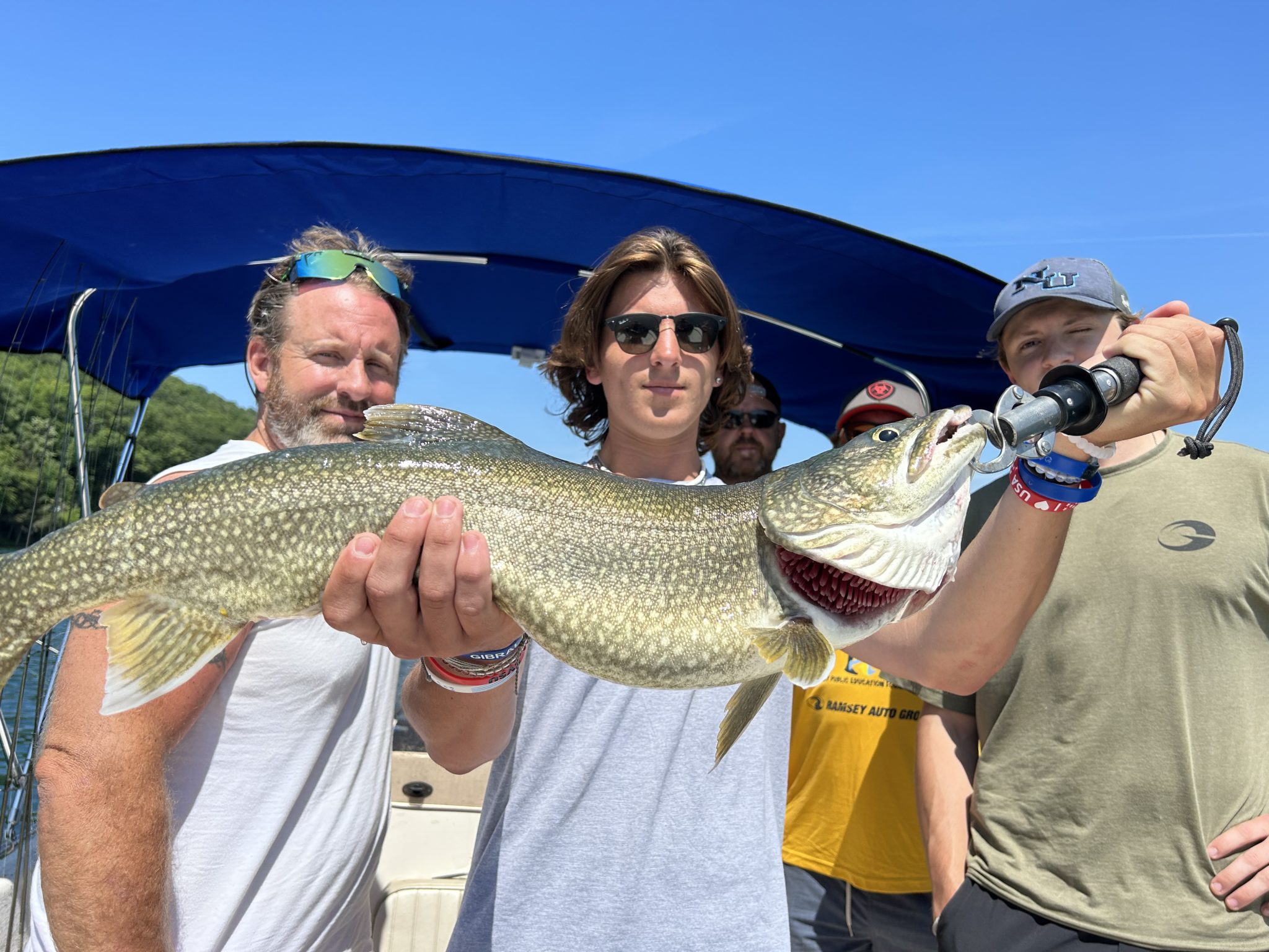 jumbo lake trout caught on skaneateles lake - Lucky Buck Fishing